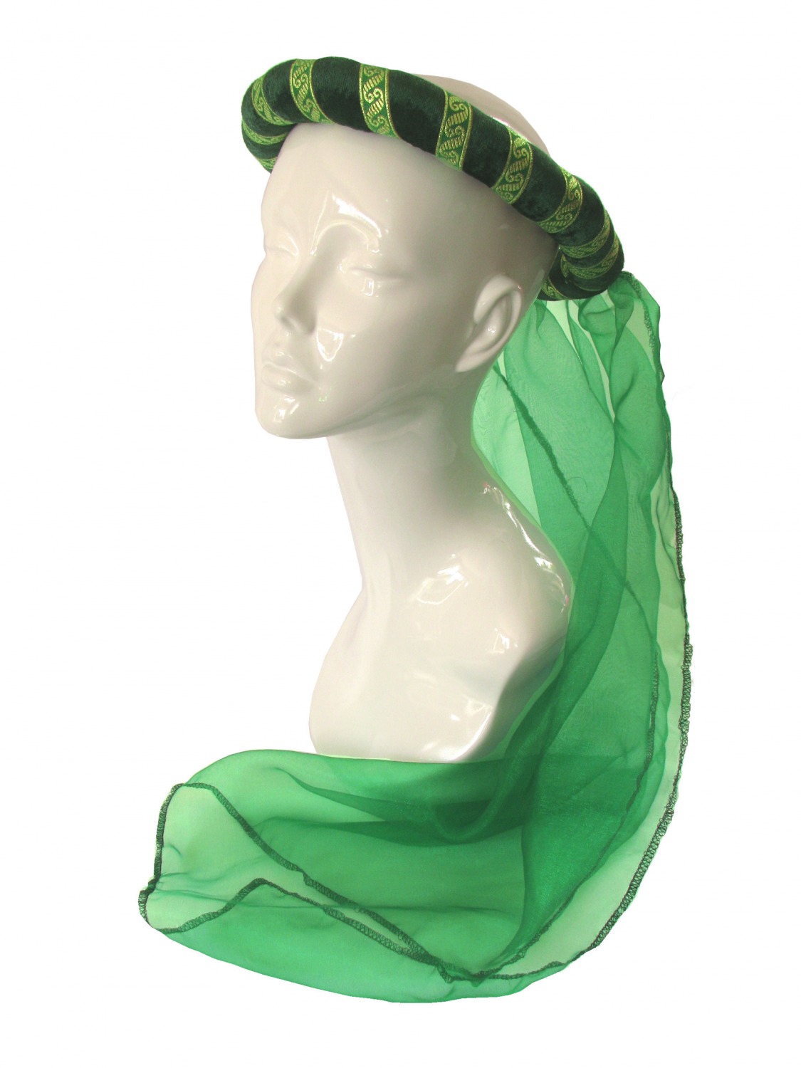 Ladies Medieval Renaissance Costume And Headdress Size 18 - 20 Image